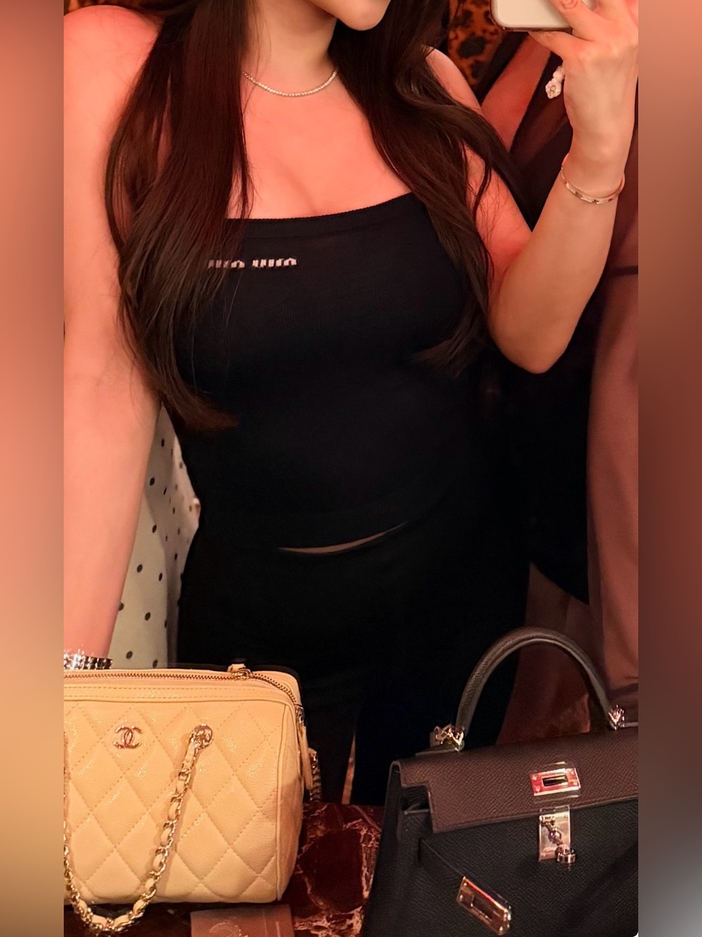 Miu Miu Navy tube top